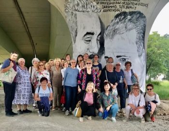 A BRA VISITA AI PILONI ARTISTICI AFFRESCATI DA GIOVANNI BOTTA