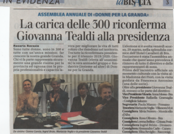 ARTICOLO LA BISALTA “ASSEMBLEA ANNUALE SOCIE”, BRA 29/03/2019