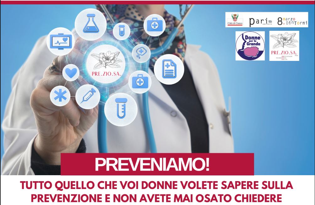 LOCANDINA “PREVENIAMO! Tutto quello che voi donne volete sapere sulla prevenzione e non avete mai osato chiedere” 12/03/2020