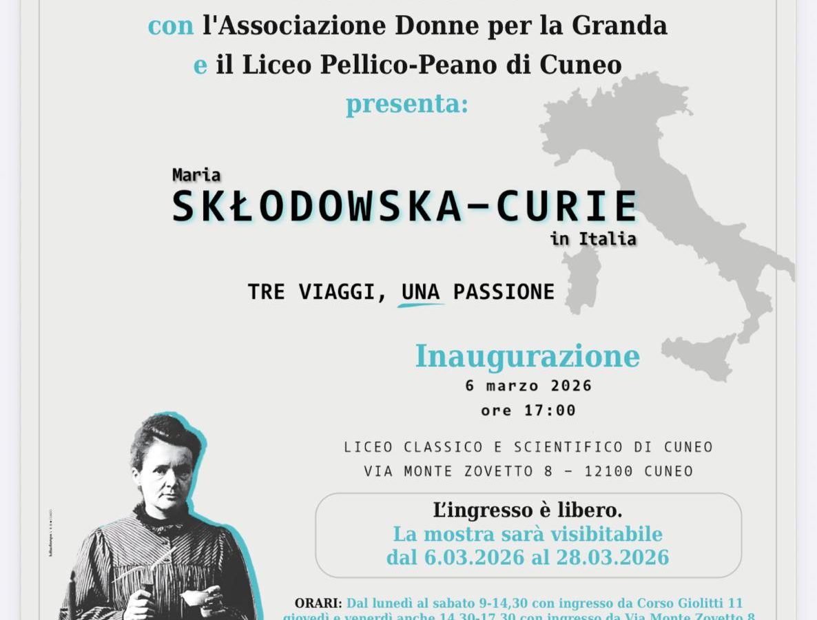 Inaugurazione mostra MARIA SKLODOWSKA CURIE IN ITALIA, TRE VIAGGI UNA PASSIONE,